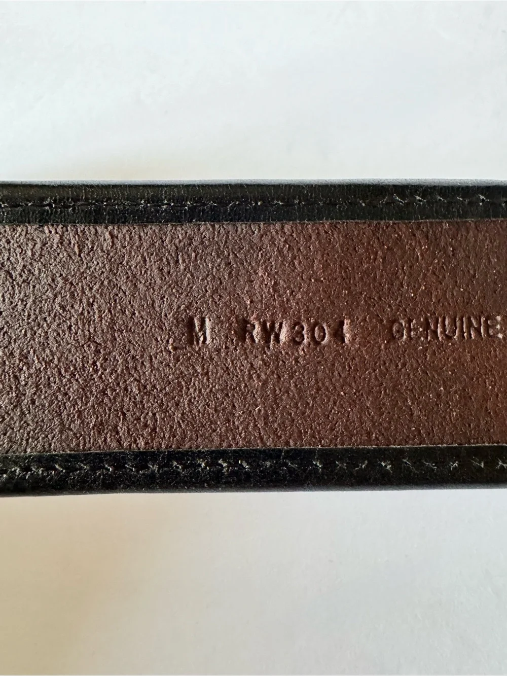 Rocawear Unisex 30” Vintage Genuine Italian Leather Brown Black Silver Buckle